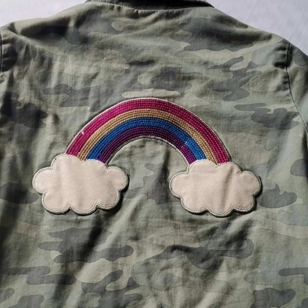 The children's place Army jacket rainbow‎ 🌈